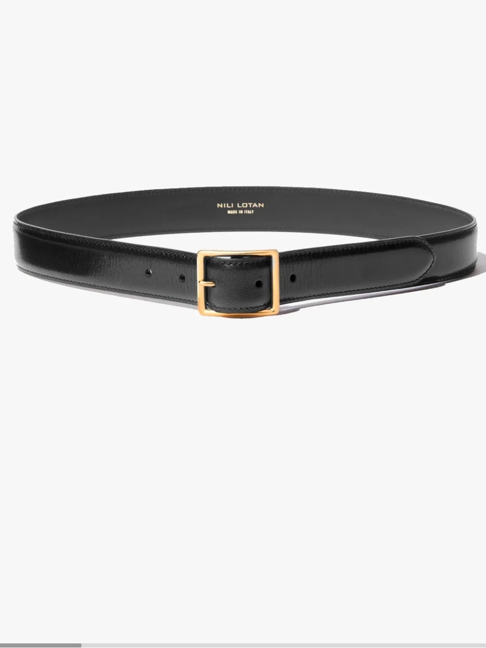 Nili Lotan Gabriele belt black NWT